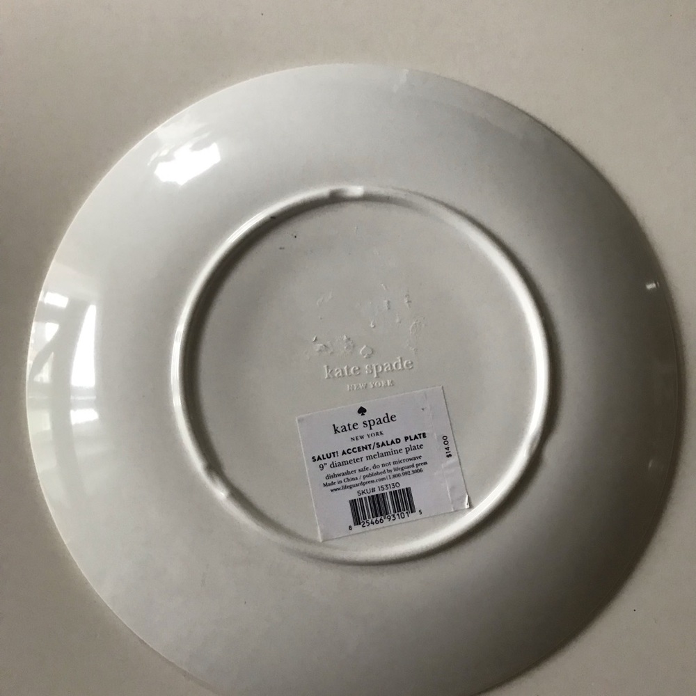 New! Green Kate Spade Plate - Picture 2 of 2